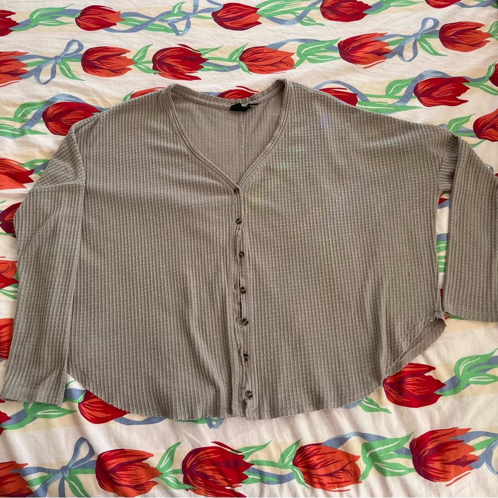 thermal cardigan